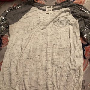 PINK quarter sleeve top